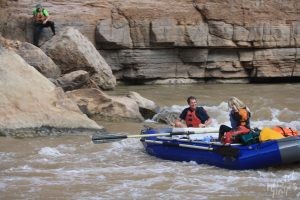 San Juan River: Mary & Tom at Government Rapid