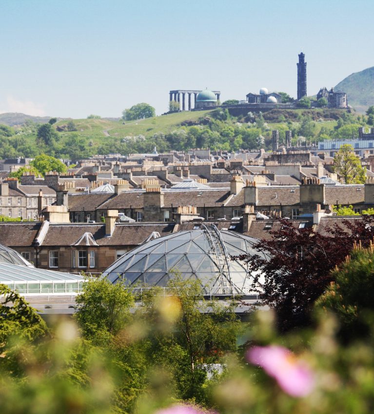 View of Edinburgh from the Botanical Garden