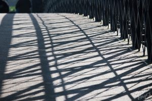 Shadows Along Foot Bridge, Carlow-River Barrow, Ireland