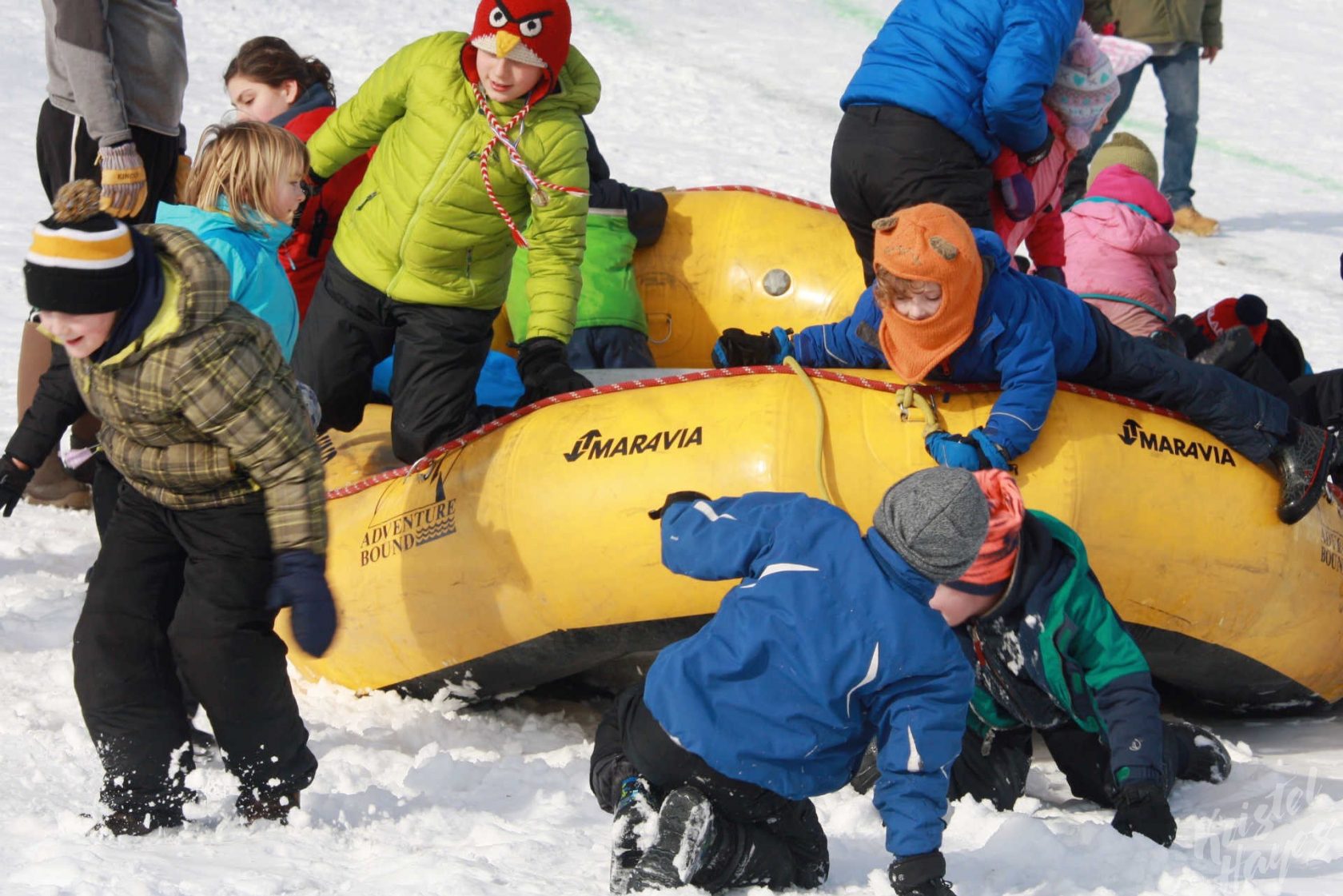 Welcome to Winter Festival | Kids Jumping Out of Sled